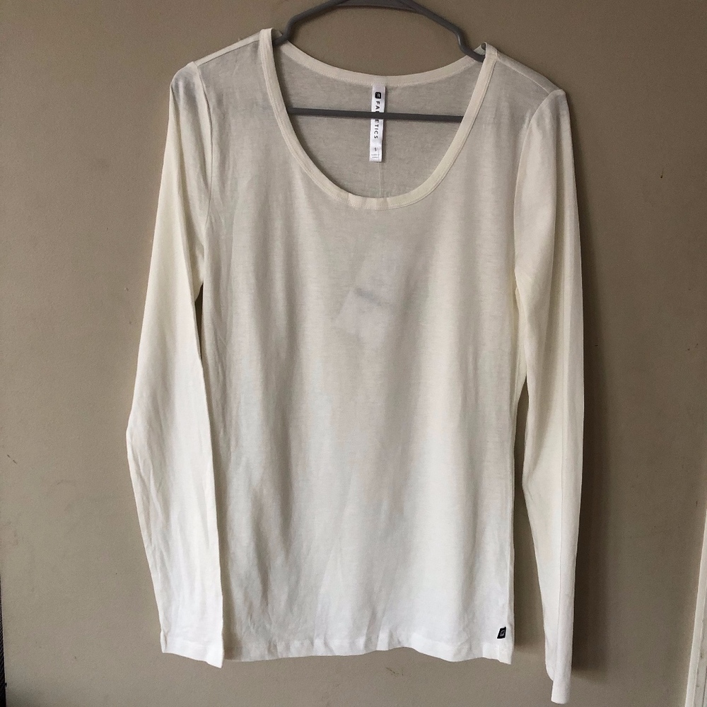 Fabletics off white long sleeve t shirt S